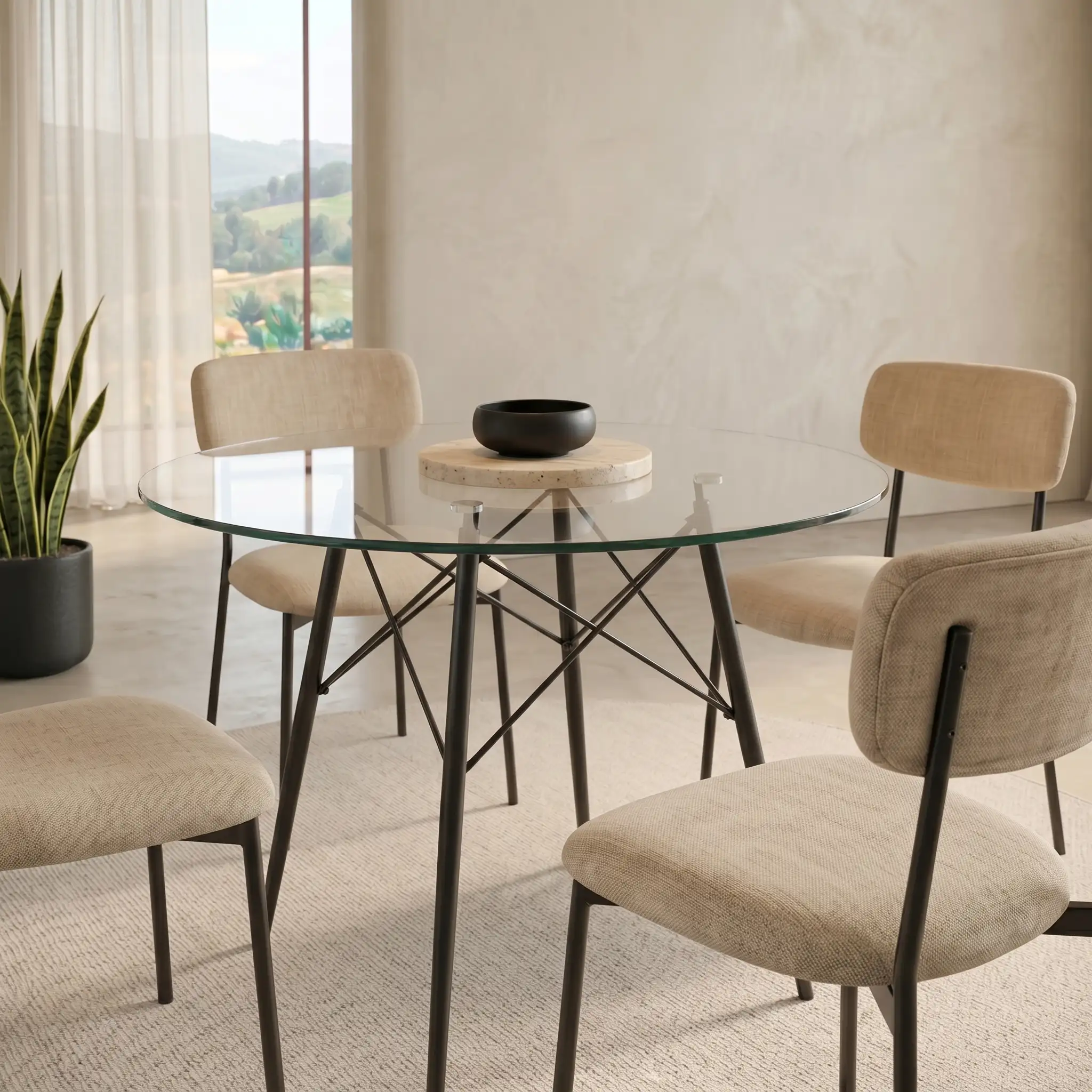 Comedor Ambra con 4 Sillas Paola 5
