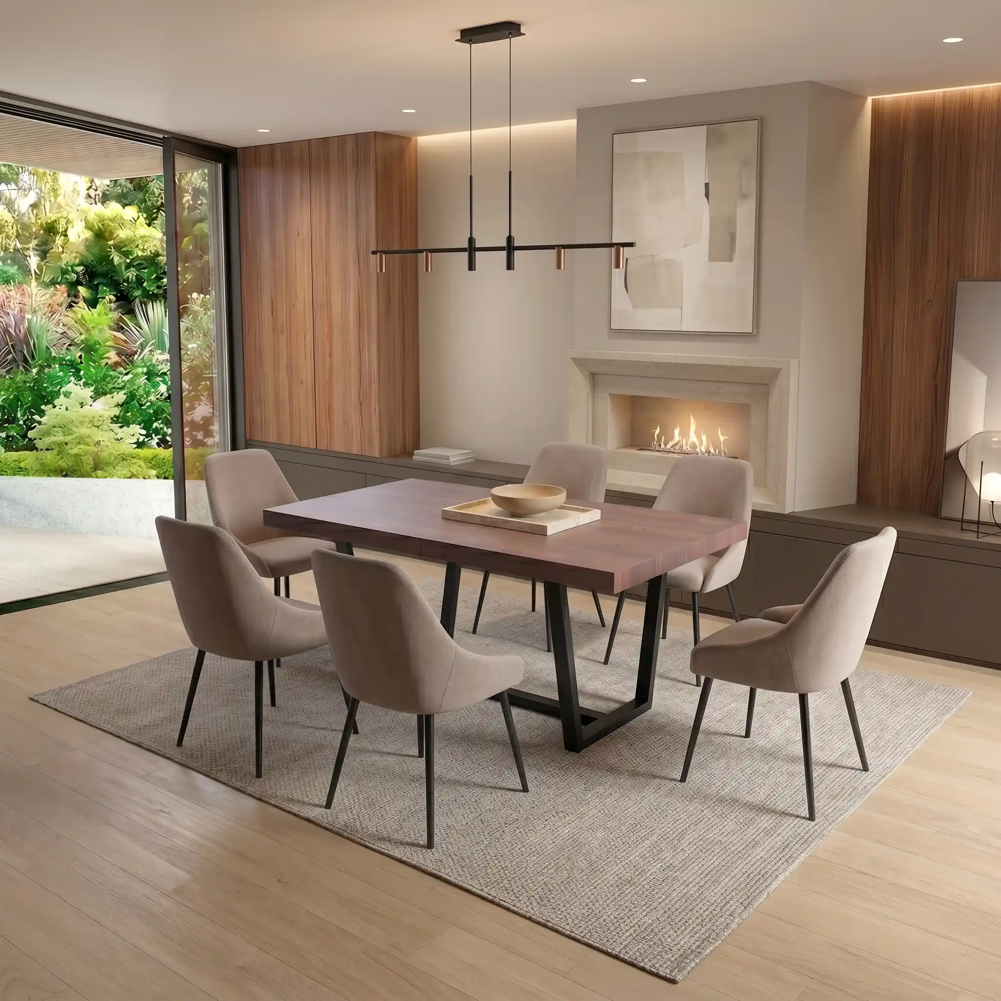 Comedor Milano con 6 Sillas Madie 2