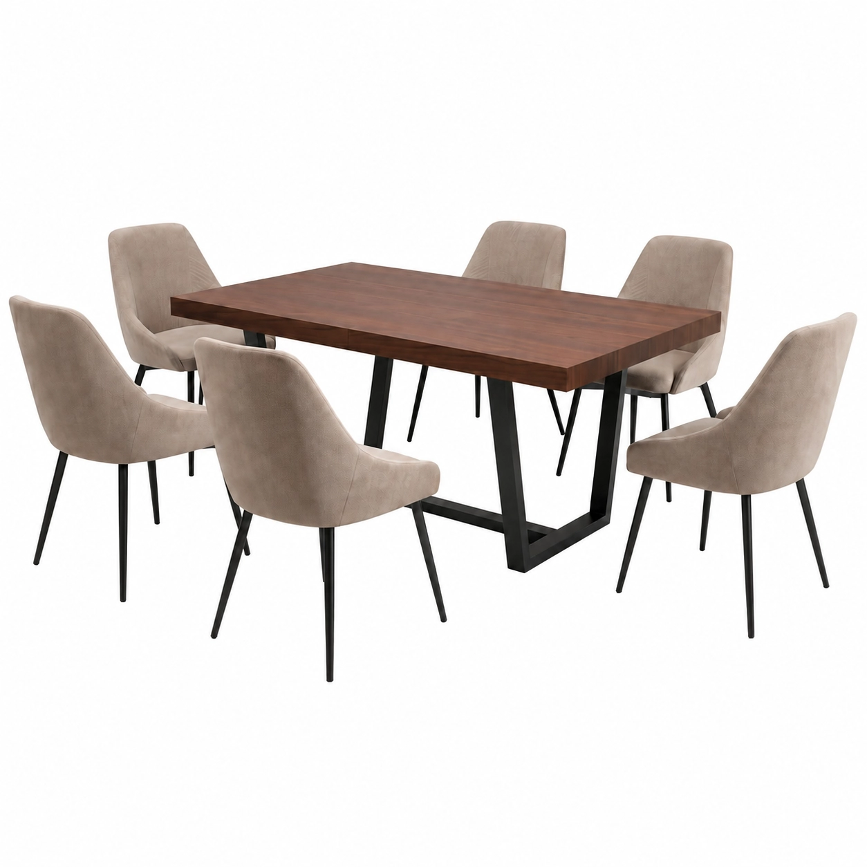 Comedor Milano con 6 Sillas Madie