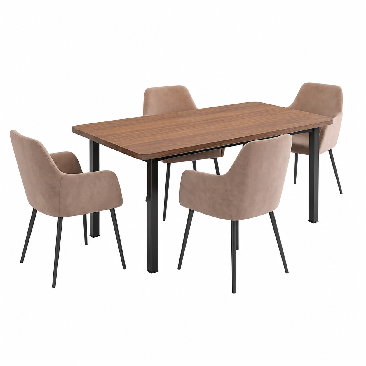 Comedor Orlando con 4 Sillas Aida