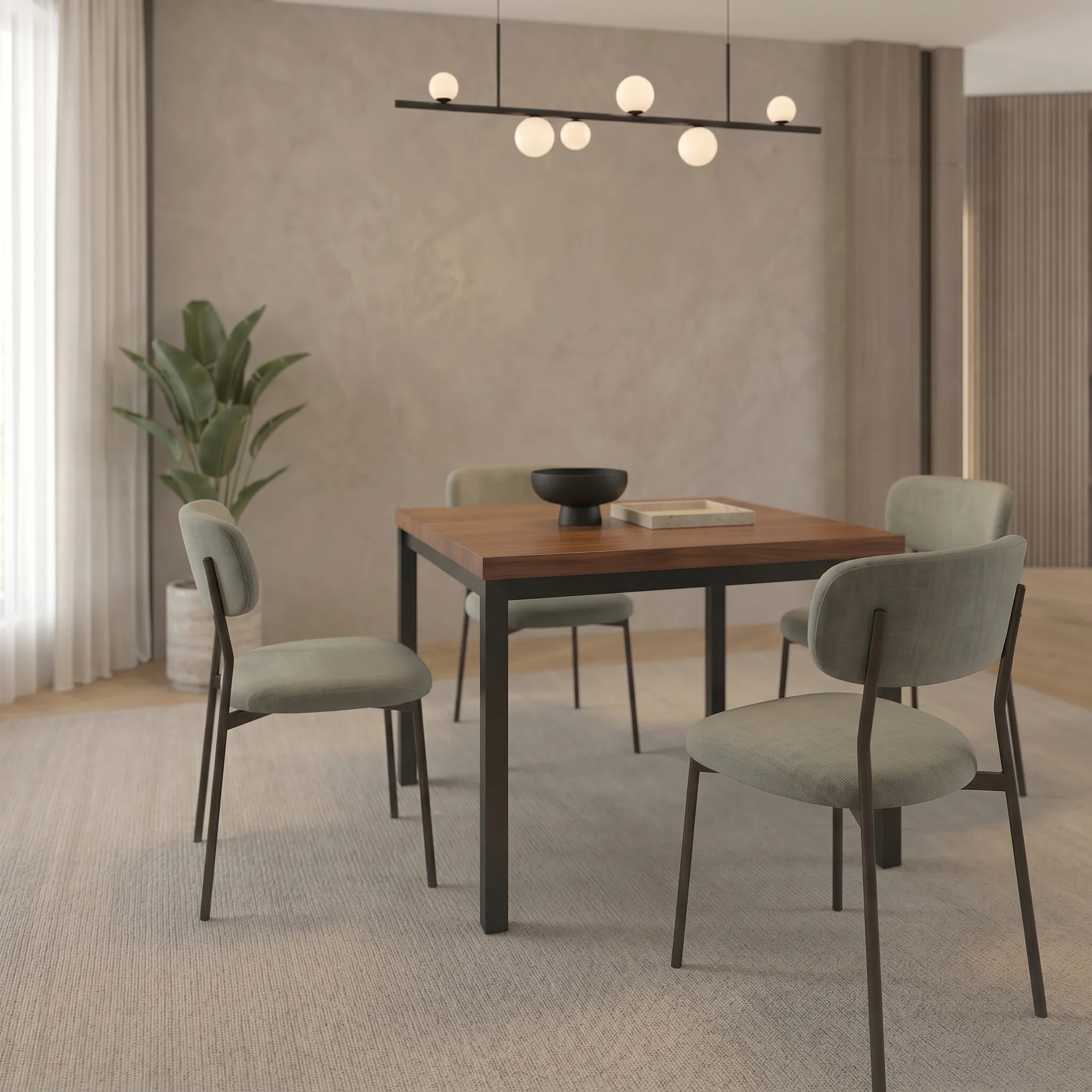 Comedor Renato con 4 Sillas Paola 5