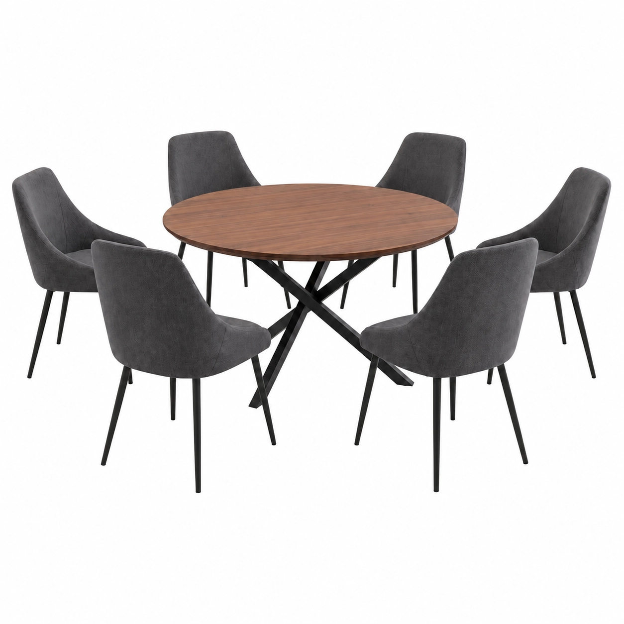 Comedor Valentino con 6 Sillas Madie