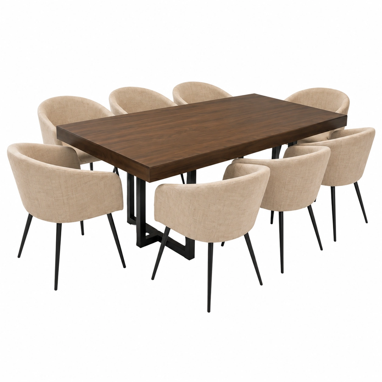 Comedor Verona con 8 Sillas Cobalto