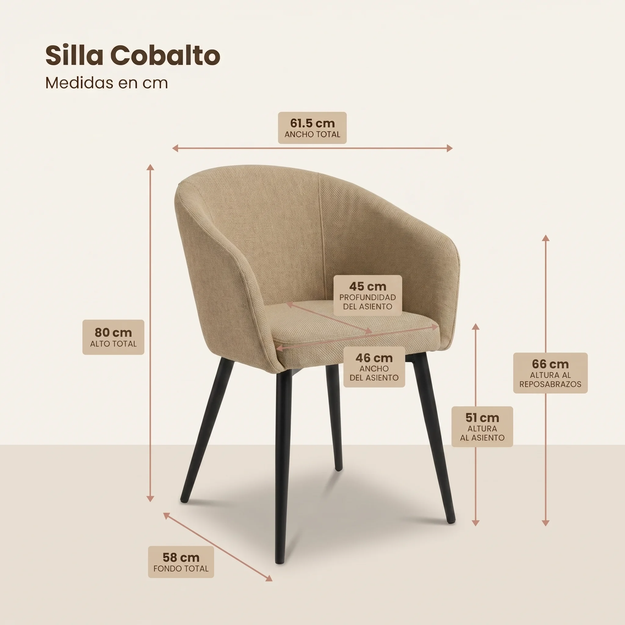 Comedor Verona con 8 Sillas Cobalto medidas